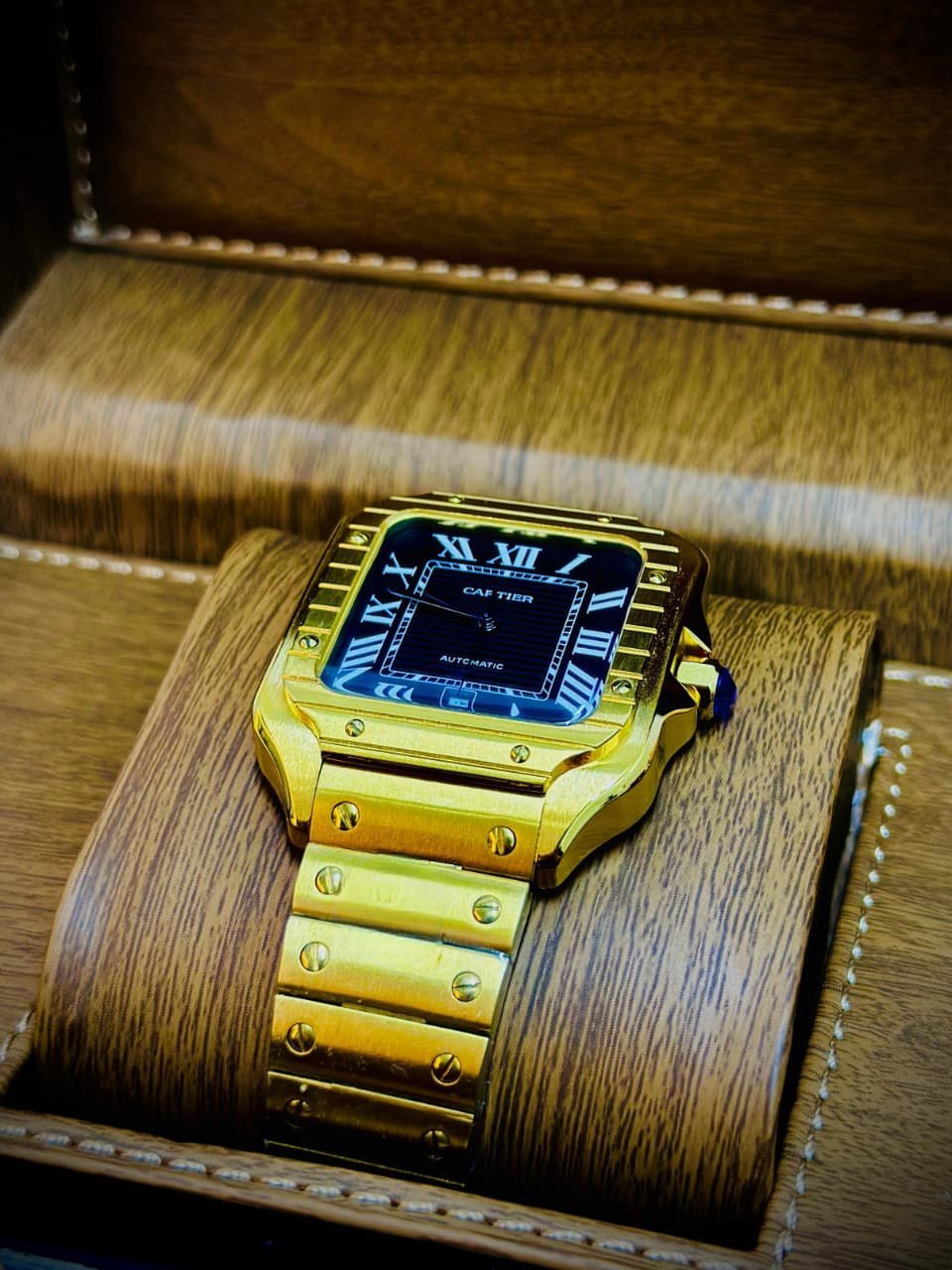 Cartier Santos de Cartier Gold - THE AM Fine Timepieces
