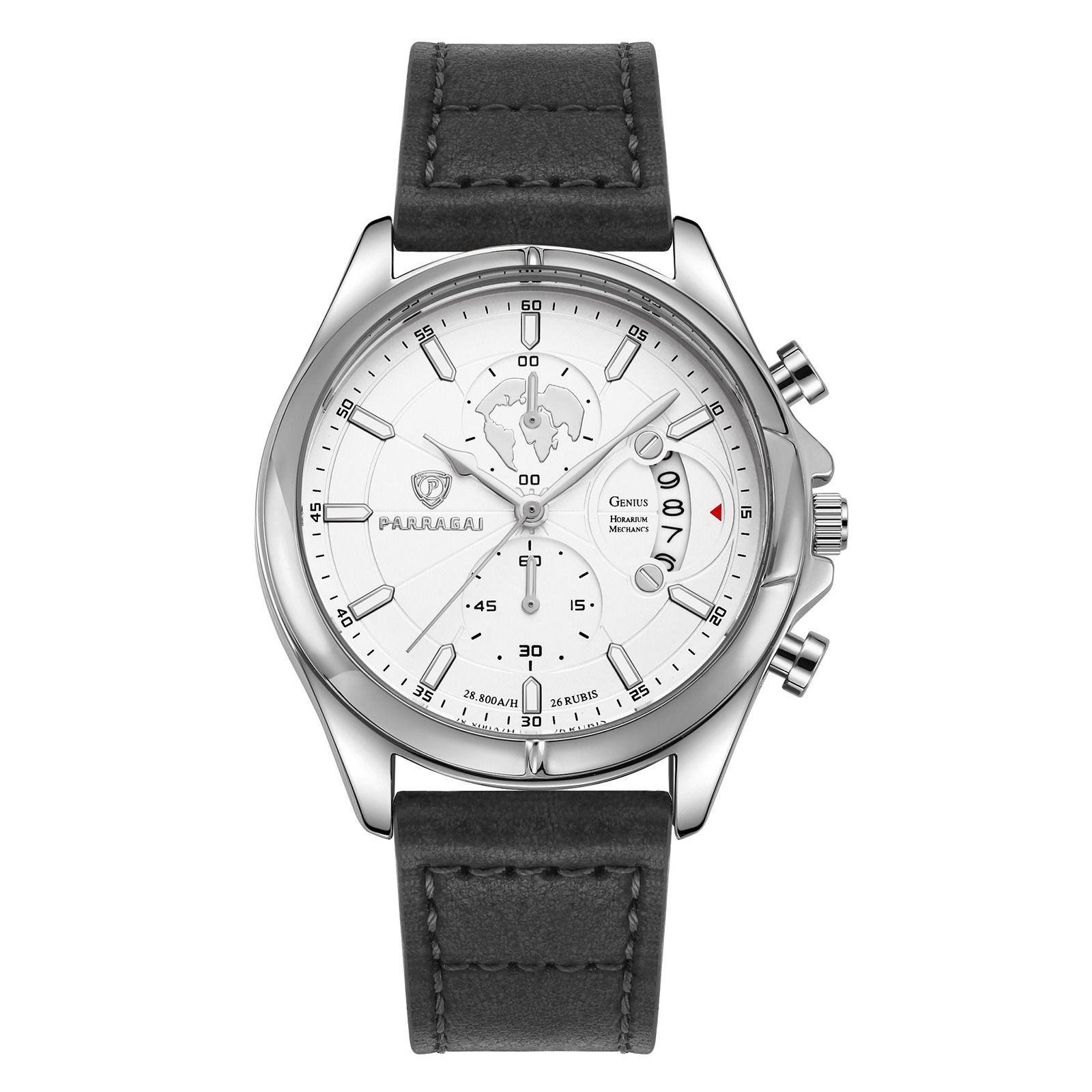 Parragai Genius Pilot Chronograph Slate Grey - THE AM Fine Timepieces